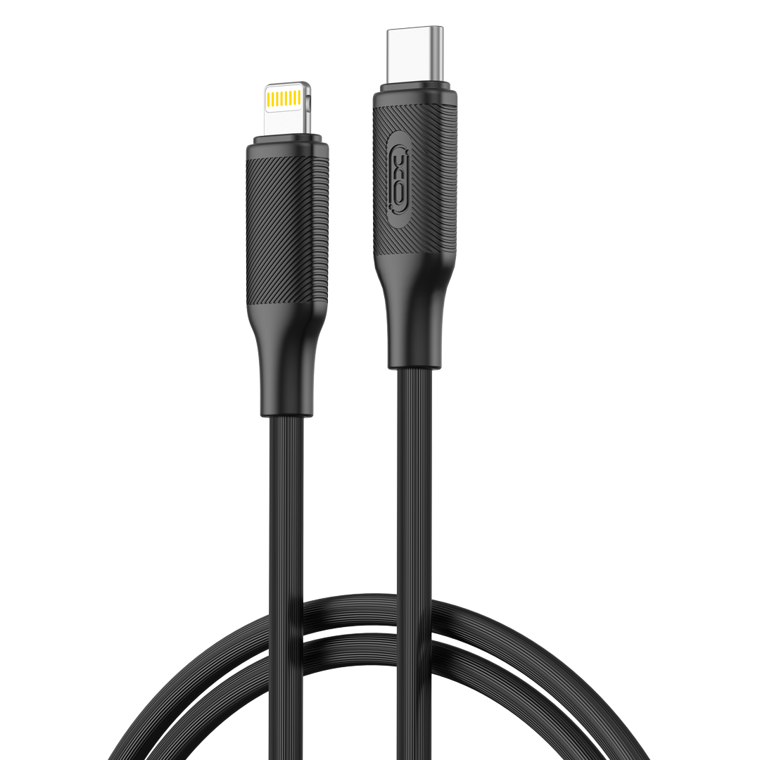 XO NB-Q265A PD 27W Type-C σε Lightning Μινιμαλιστικό Καλώδιο (Μαύρο)
