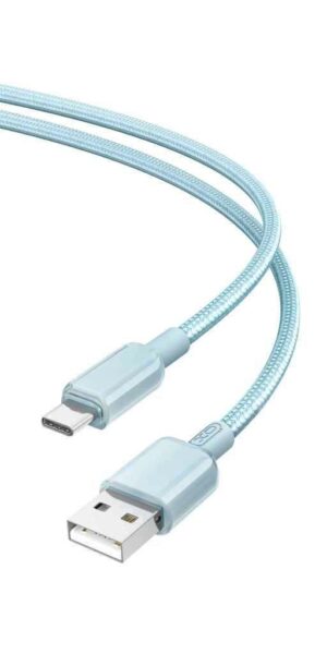 XO NB249 5A PVC Καλώδιο Φόρτισης + Data Για Type-C L=1m Μπλέ