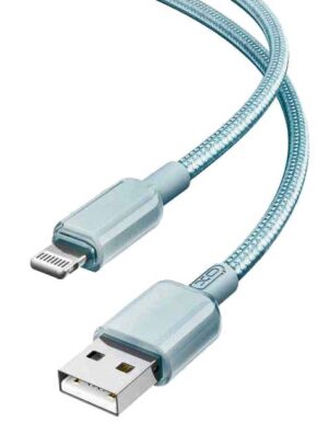 XO NB249 Καλώδιο Φόρτισης + Data Lightning 5A PVC 1m Μπλέ