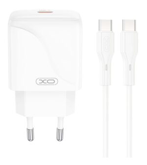 XO L141 Φορτιστής Γρήγορης Φόρτισης USB-C 20W με Καλώδιο Type-C