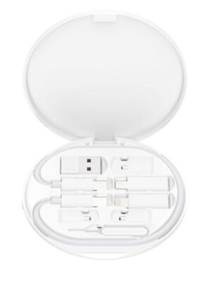 XO CX031 Adapter Family Box + Μαγνητικός ασύρματος φορτιστής 15W Λευκό