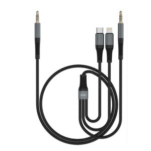 XO NB178C 3 σε 1 Καλώδιο  Ήχου 3.5 σε 3.5 + TypeC + Lightning