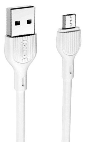 XO NB200 2.4A USB Καλώδιο Φόρτισης Micro 2m Άσπρο
