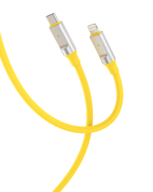XO NB251 6A Καλώδιο Φόρτισης + Data για Lightning L=1m Cable Κίτρινο