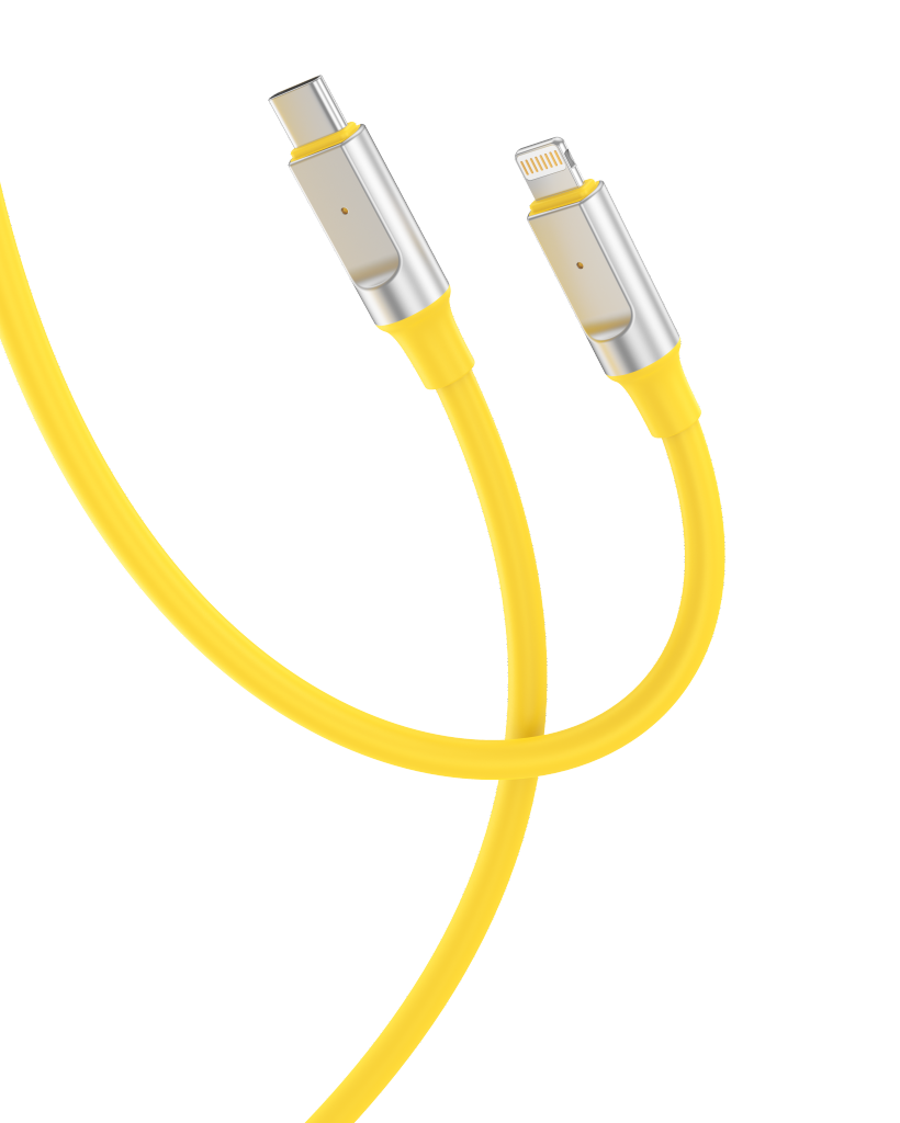 XO NB251 6A Καλώδιο Φόρτισης + Data για Lightning L=1m Cable Κίτρινο